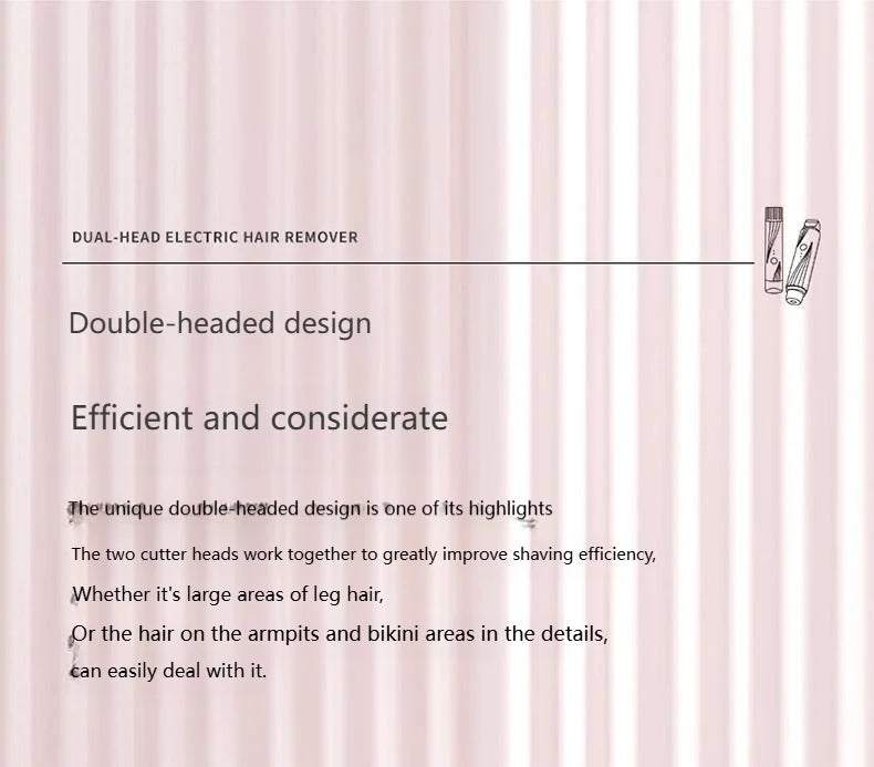 Bikini Trimmer for Women Electric Razor Female Body Epilator Women Electric Shaver for Bikini Legs Underarm Face Hair Remover