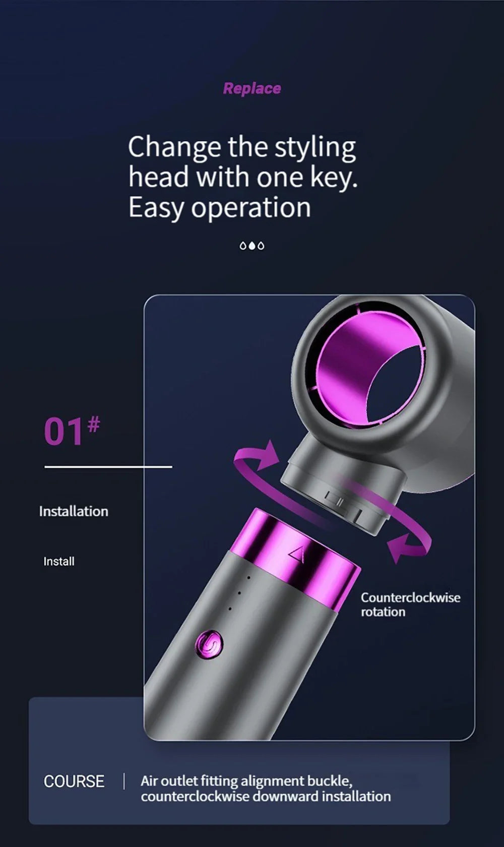 Multi functional hair dryer 5-in-1 hot air comb straight hair comb negative ion hair care curling iron hair dryer styling