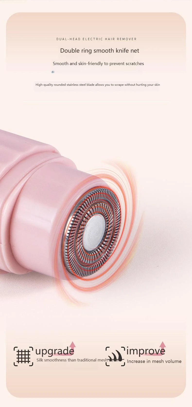 Bikini Trimmer for Women Electric Razor Female Body Epilator Women Electric Shaver for Bikini Legs Underarm Face Hair Remover