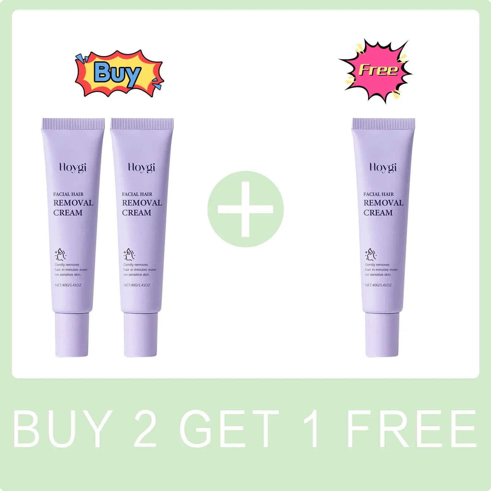 Hair Removal Cream for Face Painless Gentle Hair Remover Protect Pores from Clogging Non-irritating Nourish Smoothing Skin Care