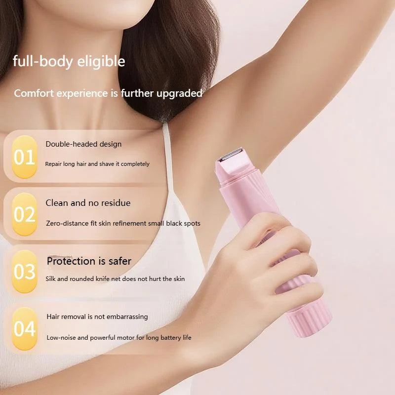 Bikini Trimmer for Women Electric Razor Female Body Epilator Women Electric Shaver for Bikini Legs Underarm Face Hair Remover