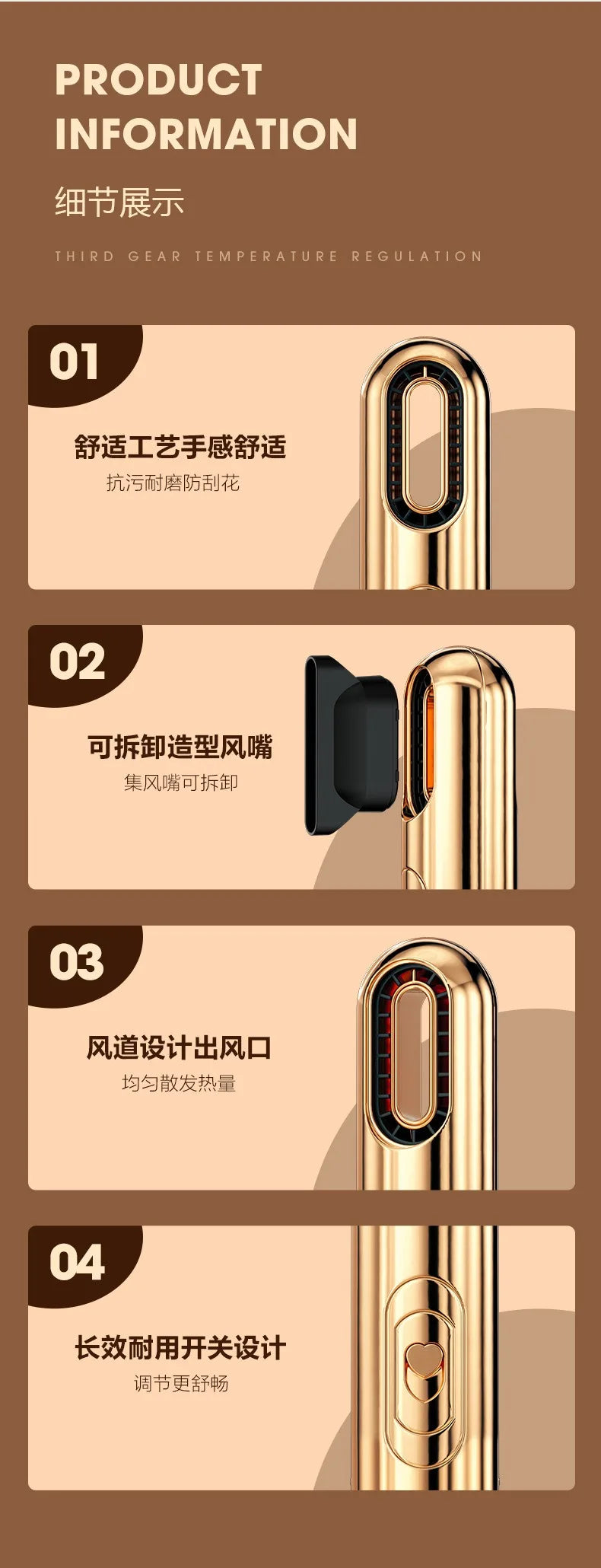 Aurora 3 in 1 Hair Dryer New Creative Multifunctional Household Hair Dryer Moisturizing Ion Hair Care Super Wind Power European