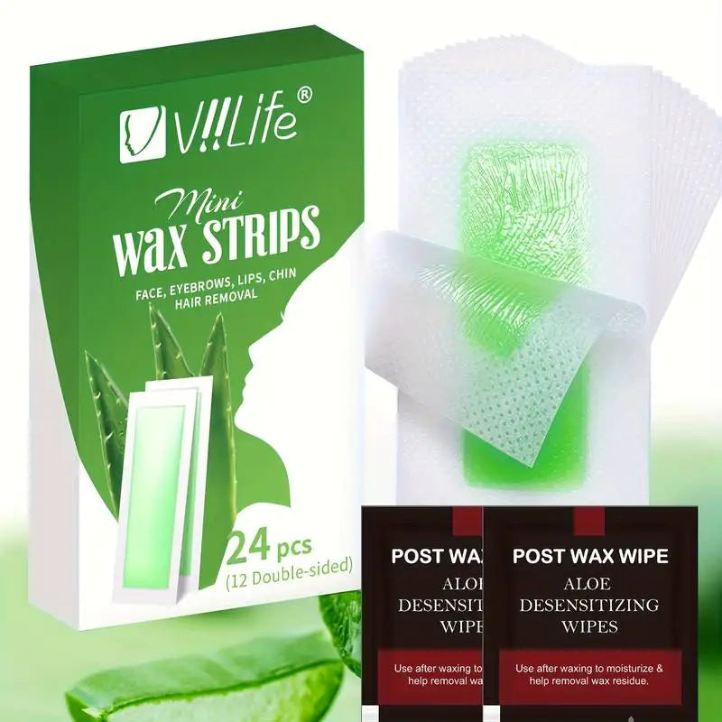 Painless Fast Hair Removal Wax Strips Waxing Wipe Sticker Professional Facial Body Leg Lip Hairs Remove Wax Paper Women Men Use