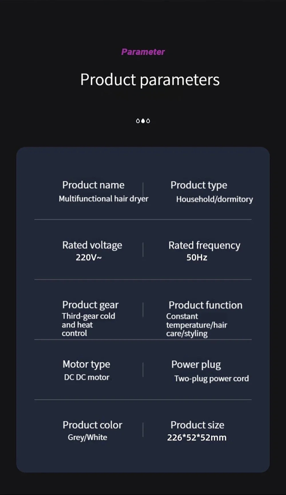 Multi functional hair dryer 5-in-1 hot air comb straight hair comb negative ion hair care curling iron hair dryer styling