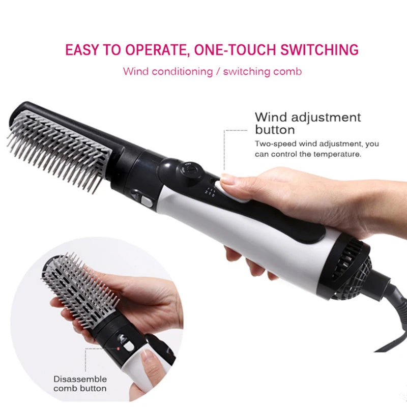 Hair Dryer & Volumizing Brush One Step Hair Dryer and Styler Electric Hot Air Brush Top Electronic Products 3 in 1 3 Gears 1000W
