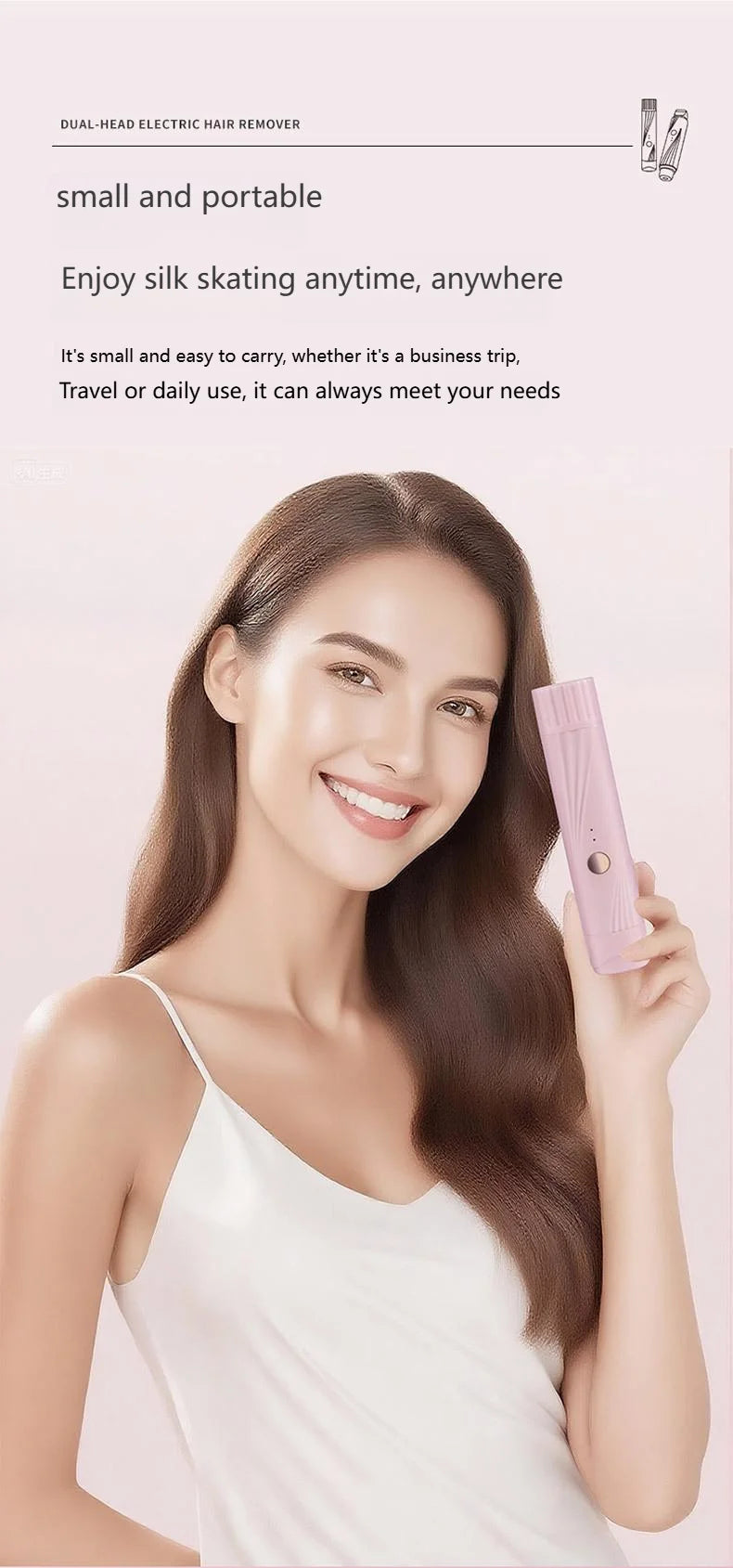 Bikini Trimmer for Women Electric Razor Female Body Epilator Women Electric Shaver for Bikini Legs Underarm Face Hair Remover