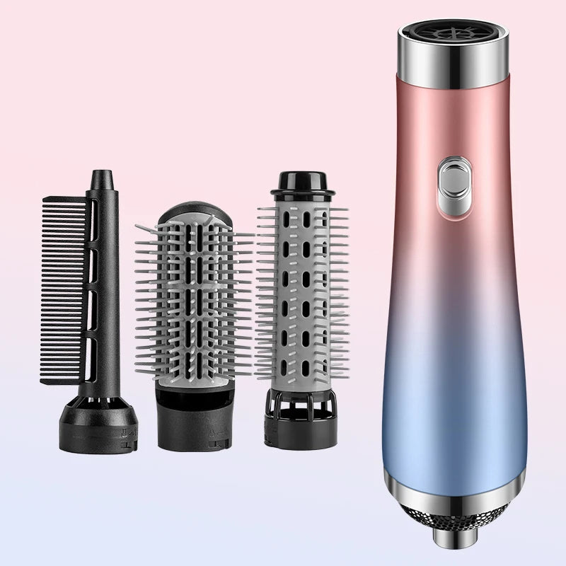 Hair Dryer Portable Comb lonic Hair Straightening Brush Hot Air Curling For Hair Roller Blow Dryer Quick Dry Hair Curler Curling