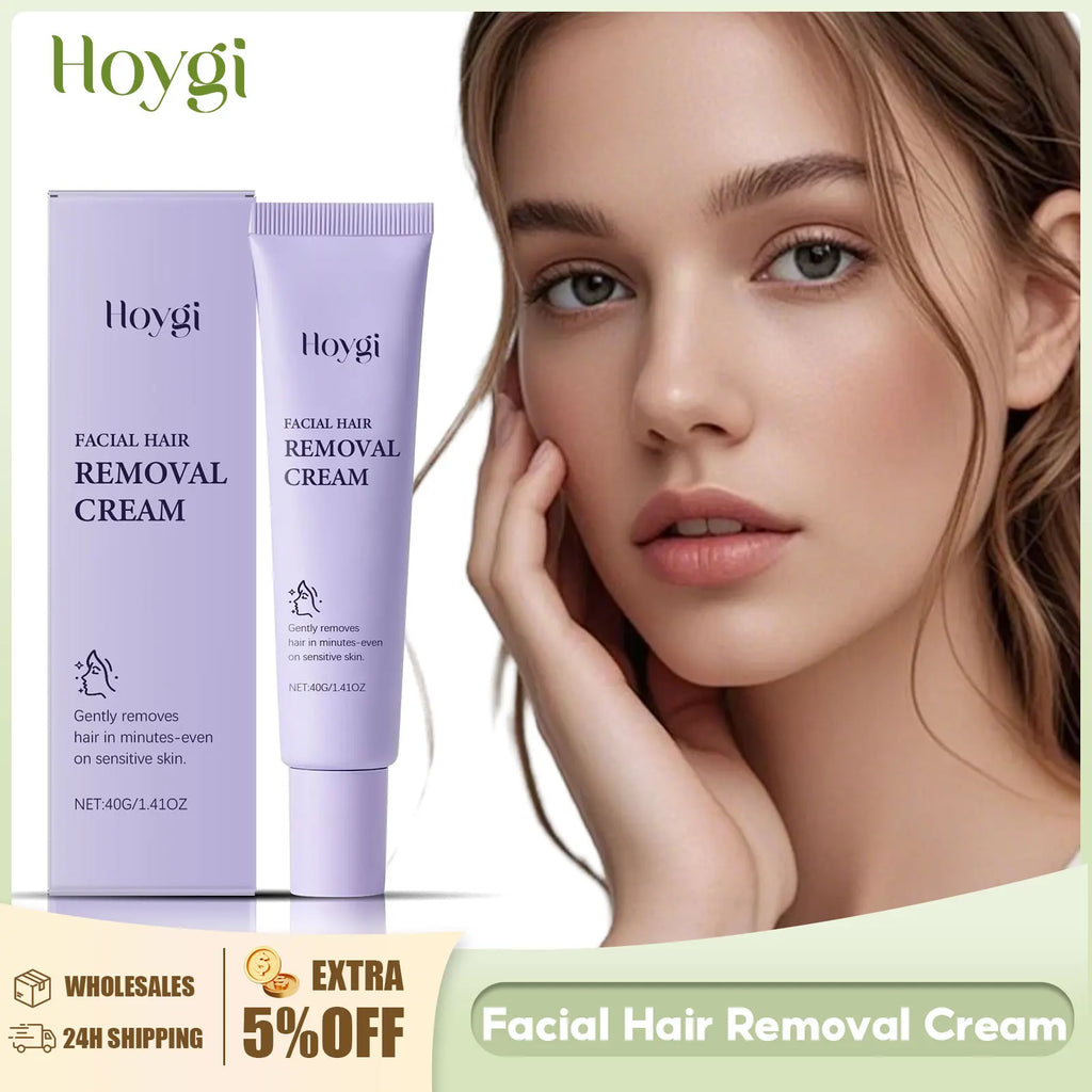 Hair Removal Cream for Face Painless Gentle Hair Remover Protect Pores from Clogging Non-irritating Nourish Smoothing Skin Care