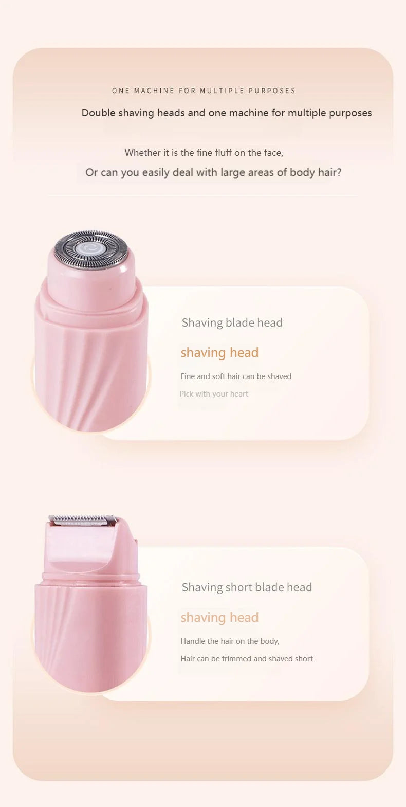 Bikini Trimmer for Women Electric Razor Female Body Epilator Women Electric Shaver for Bikini Legs Underarm Face Hair Remover