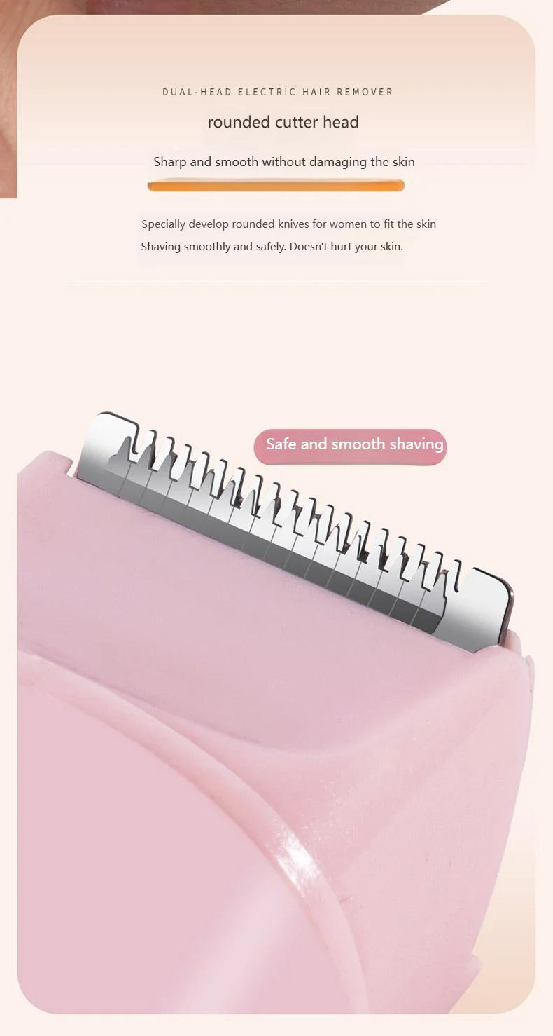 Bikini Trimmer for Women Electric Razor Female Body Epilator Women Electric Shaver for Bikini Legs Underarm Face Hair Remover